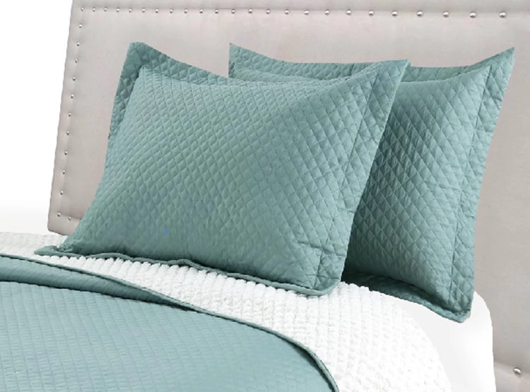 QUILT ANDES SHERPA LISO VERDE KING