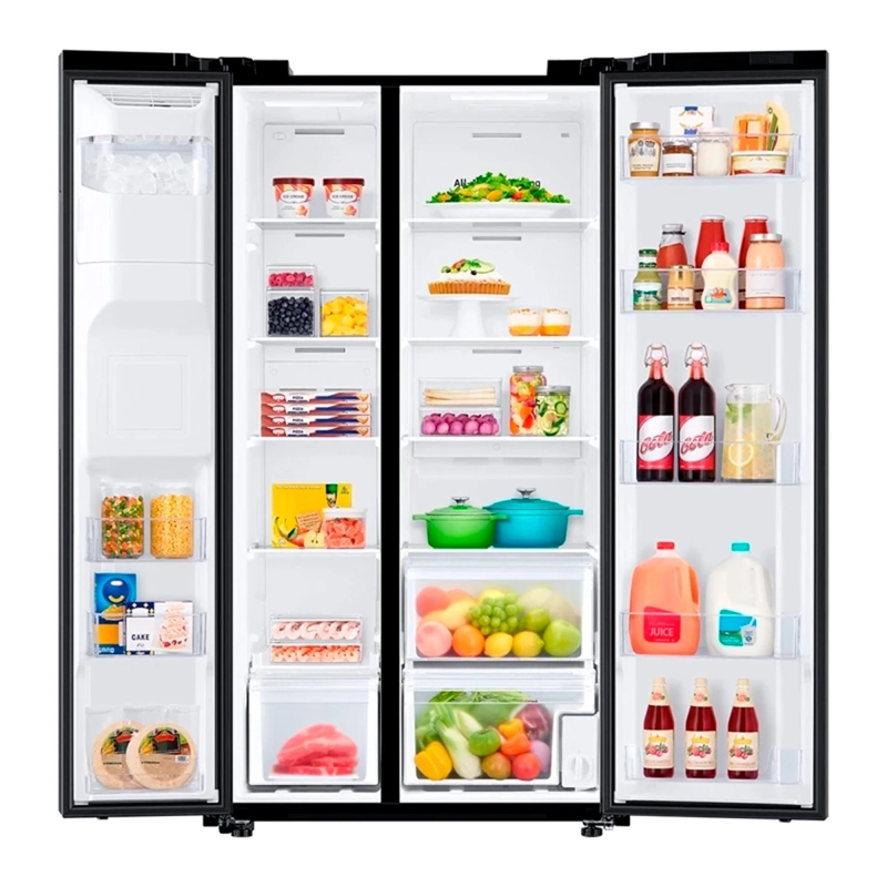 REFRIGERADOR SIDE BY SIDE SAMSUNG RS60T5200B1/ZS 602L ALL AROUND COOLING NEGRO - 3
