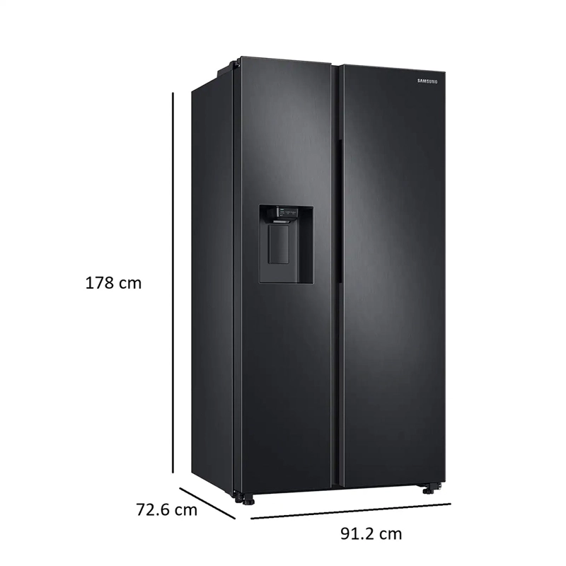 REFRIGERADOR SIDE BY SIDE SAMSUNG RS60T5200B1/ZS 602L ALL AROUND COOLING NEGRO - 4