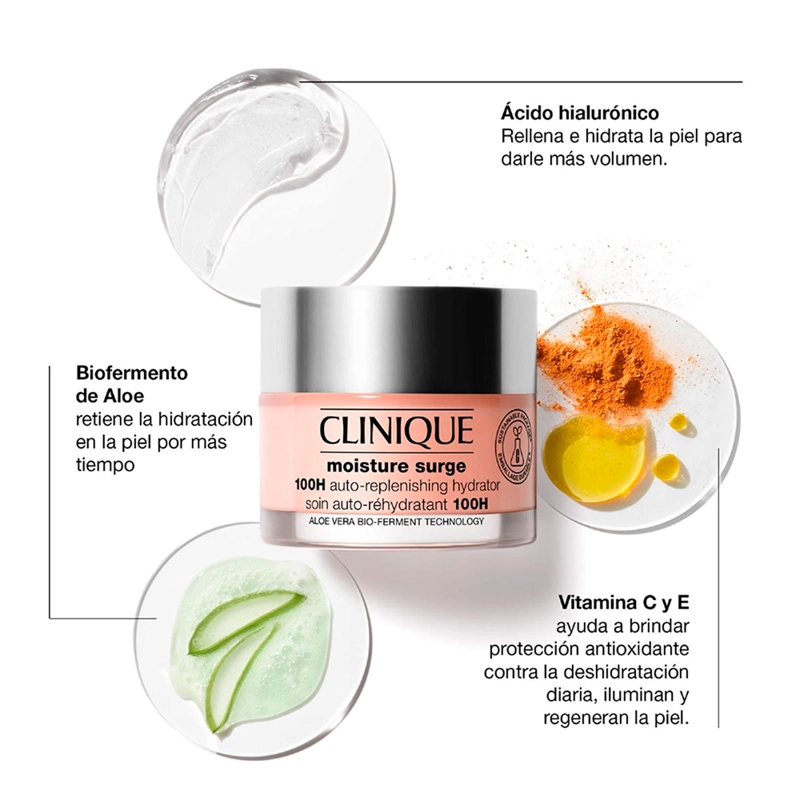 CREMA CLINIQUE GEL HIDRATANTE MOISTURE SURGE 100 HOUR 75 ML - 3