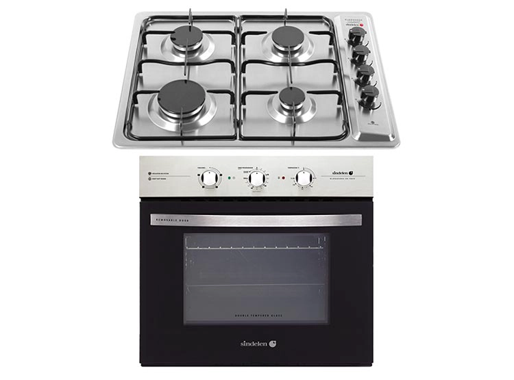 COMBO ENCIMERA GAS NATURAL LICUADO SINDELEN 4 PLATOS CEG-4600IN + HORNO EMPOTRABLE HE-7200IN 137 - 1