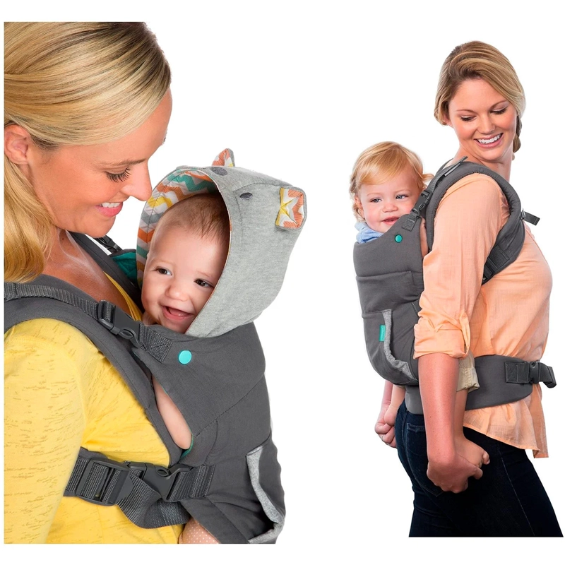 ARNÉS PORTABEBÉS INFANTINO CUDDLE UP GRAFITO - 4