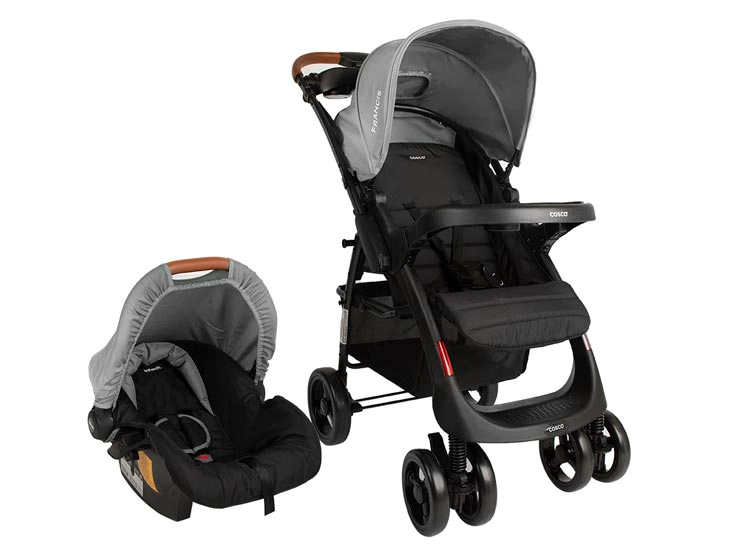 COCHE TRAVEL SYSTEM COSCO FRANCIS ACERO GRIS - 1