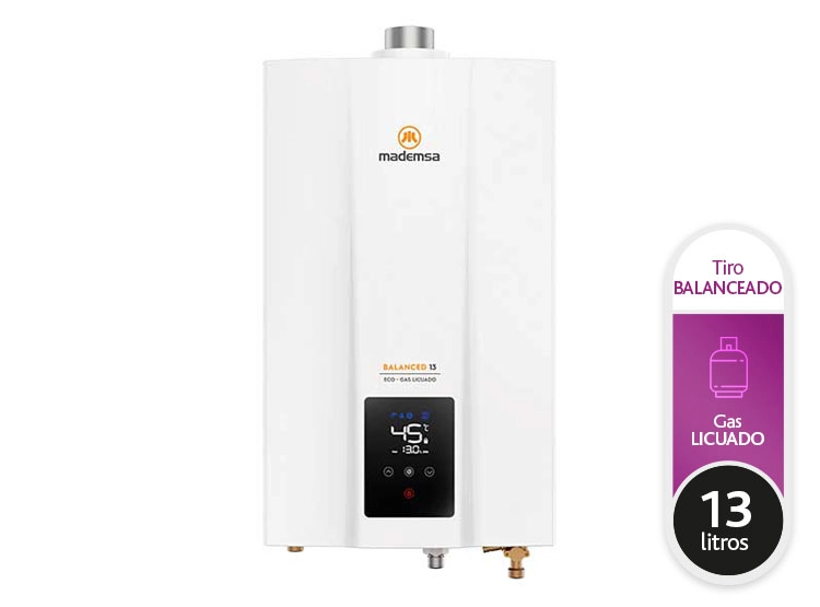 CALEFONT GAS LICUADO 13 L MADEMSA TIRO BALANCEADO BALANCED ECO - 1