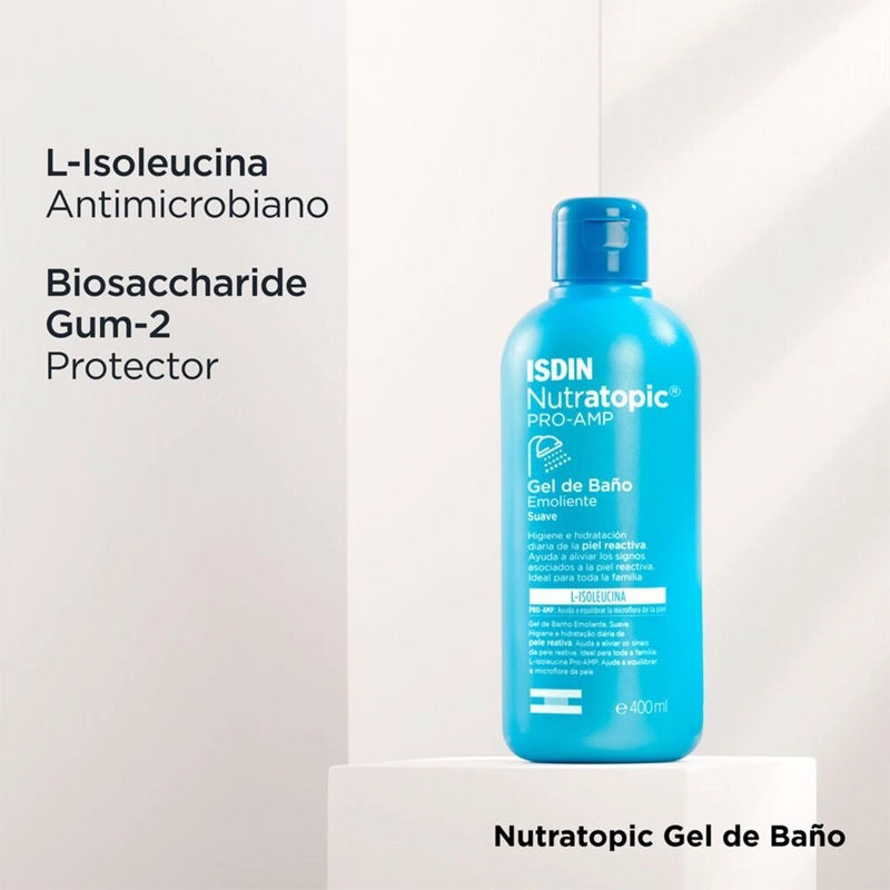 GEL DE BAÑO ISDIN NUTRATOPIC PRO-AMP EMOLIENTE 400 ML - 3