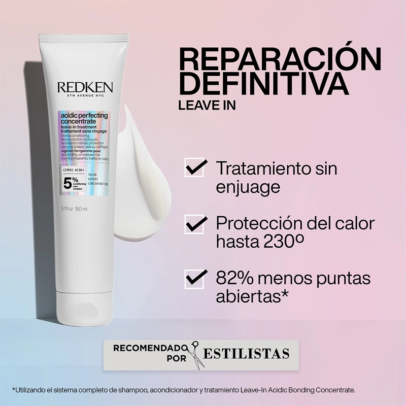 TRATAMIENTO LEAVE-IN REDKEN ABC REPARACIÓN TOTAL CABELLO DAÑADO ACIDIC BONDING CONCENTRATE 150 ML - 2
