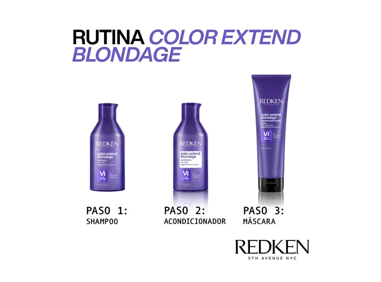 ACONDICIONADOR REDKEN MATIZADOR CABELLO RUBIO EXTENDED BLONDAGE 300 ML - 4
