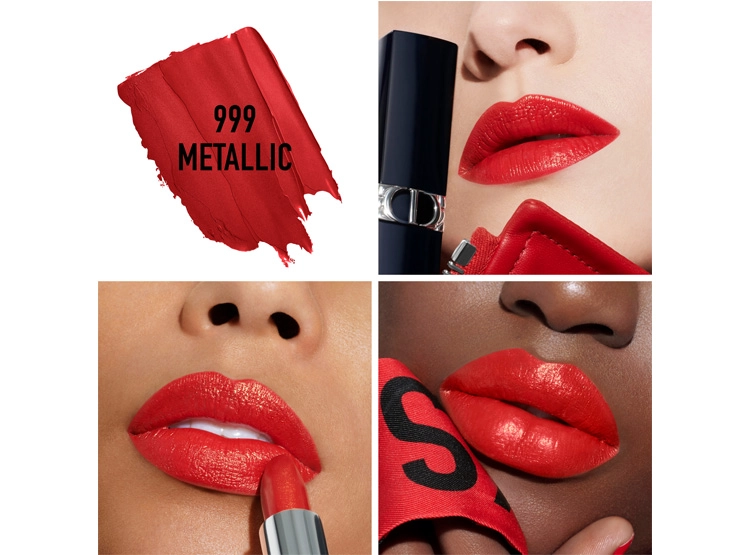 LABIAL DIOR ROUGE BARRA METALIZADO 999 3 GR - 3