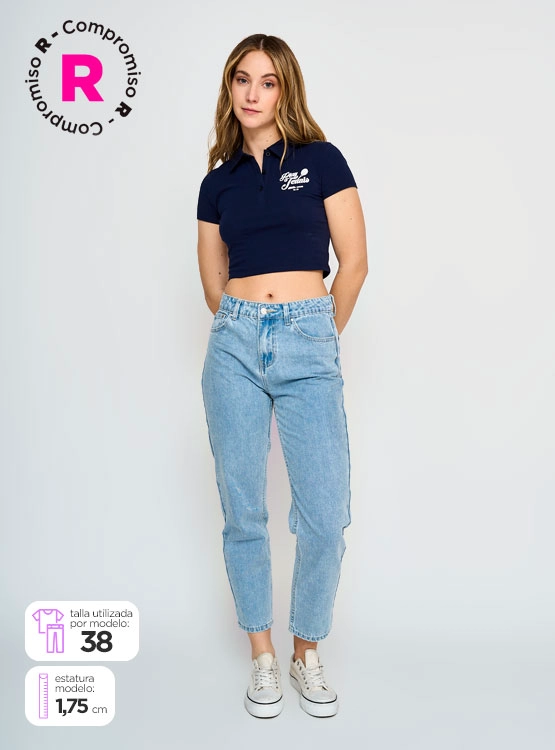 JEANS MUJER INDEX MOM - 1
