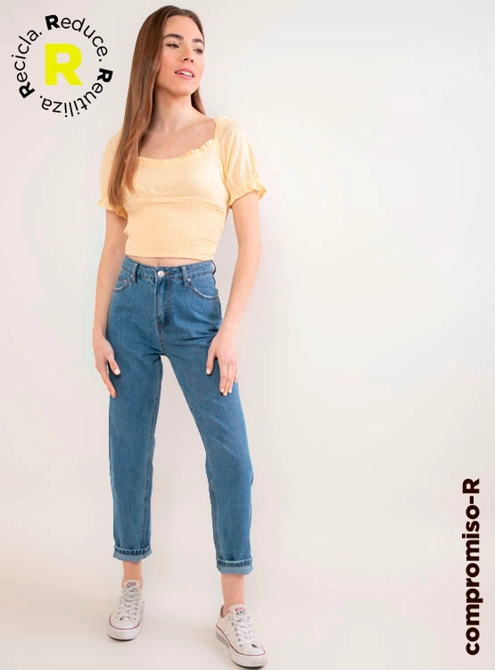 JEANS MUJER INDEX MOM - 1