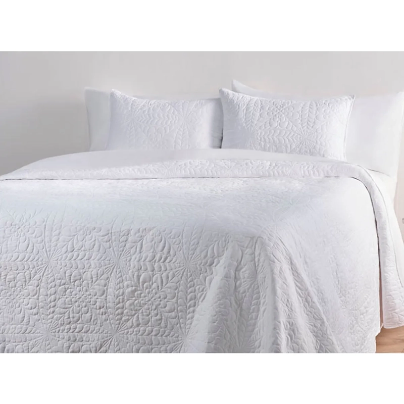 CUBRECAMA RIPLEY HOME FLORAL KING BLANCO - 1