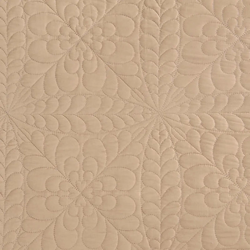 CUBRECAMA RIPLEY HOME FLORAL 2 PLAZAS TAUPE - 3