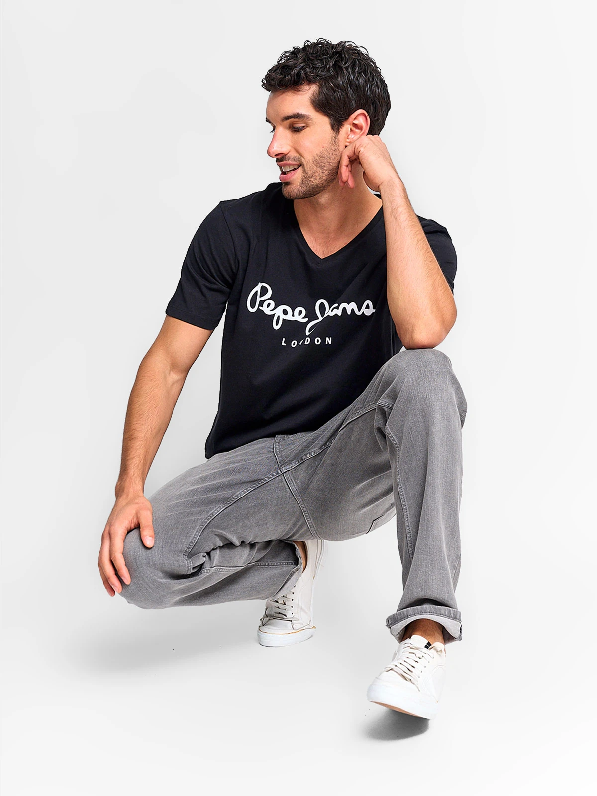 POLERA PEPE JEANS CUELLO EN V - 4