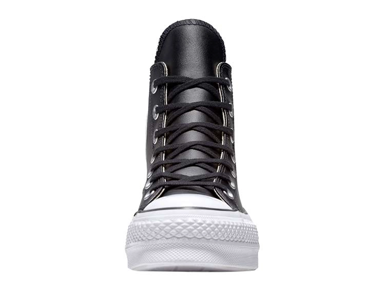 ZAPATILLAS MUJER CONVERSE URBANAS NEGRO CHUCK TAYLOR ALL STAR LIFT HI CUERO - 2