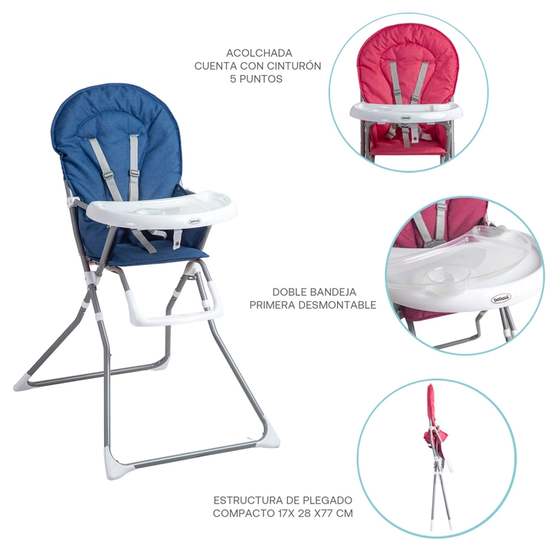 SILLA DE COMER BEBE VECTRA PLEGABLE - 5