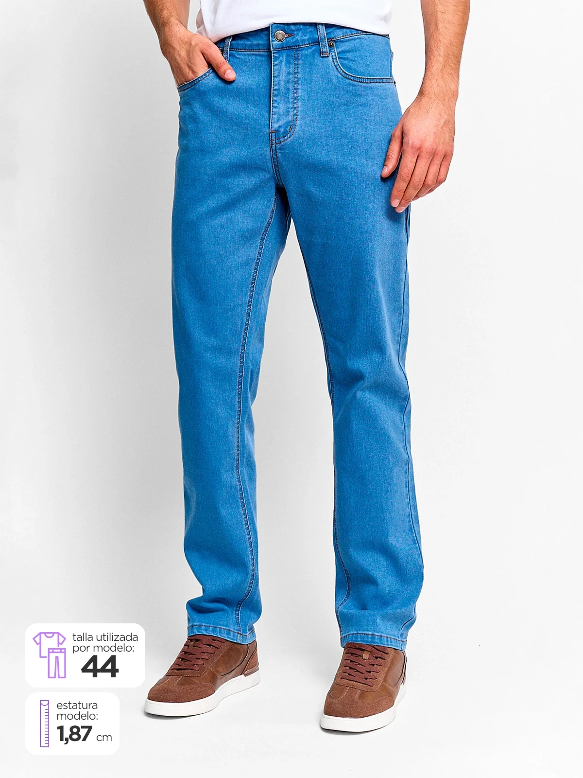 JEANS HOMBRE KENNETH STEVENS ALGODÓN RECTO - 1