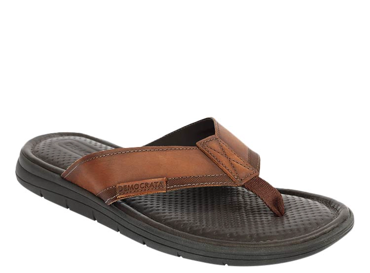 SANDALIAS CUERO HOMBRE DEMOCRATA CAFE SOUL - 2