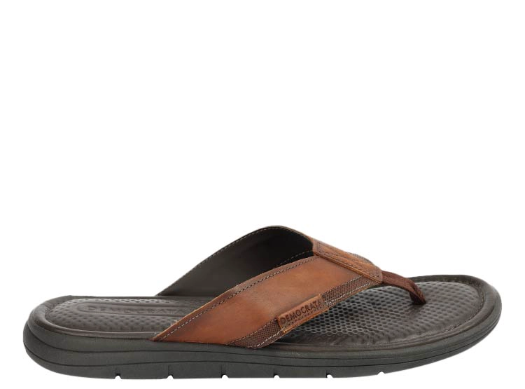 SANDALIAS CUERO HOMBRE DEMOCRATA CAFE SOUL - 1