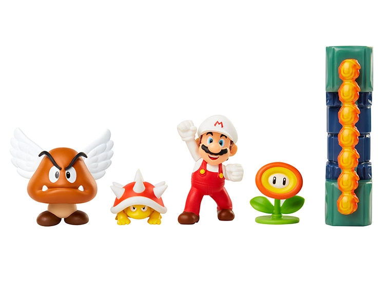 FIGURAS NINTENDO DIORAMA CASTILLO LAVA - 2