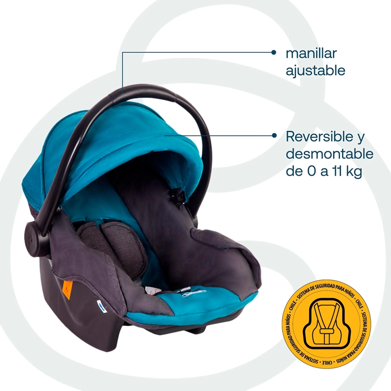 COCHE TRAVEL SYSTEM BEBESIT SIENNA GRIS - 5