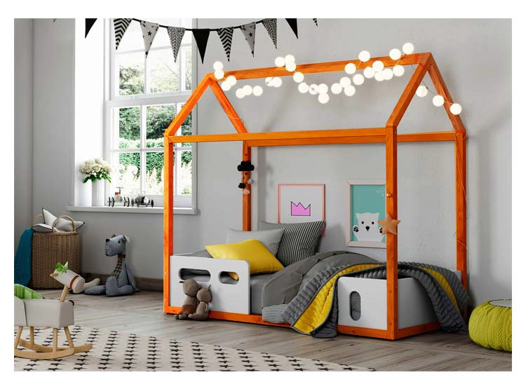 CAMA TRANSICION KIDSCOOL CASITA LIV AMARILLO - 2