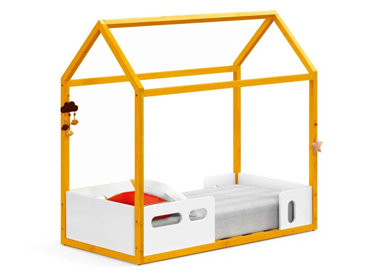 CAMA TRANSICION KIDSCOOL CASITA LIV AMARILLO - 1