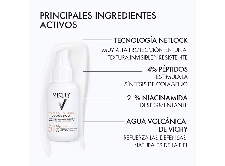 PROTECTOR SOLAR FACIAL VICHY CAPITAL SOLEIL UV AGE DAILY SPF 50+ 40 ML - 3