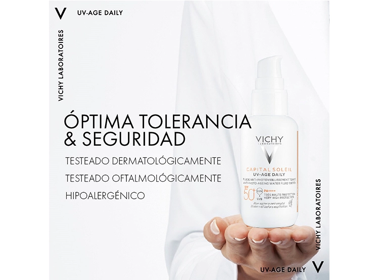 PROTECTOR SOLAR FACIAL VICHY CAPITAL SOLEIL UV AGE DAILY SPF 50+ 40 ML - 5