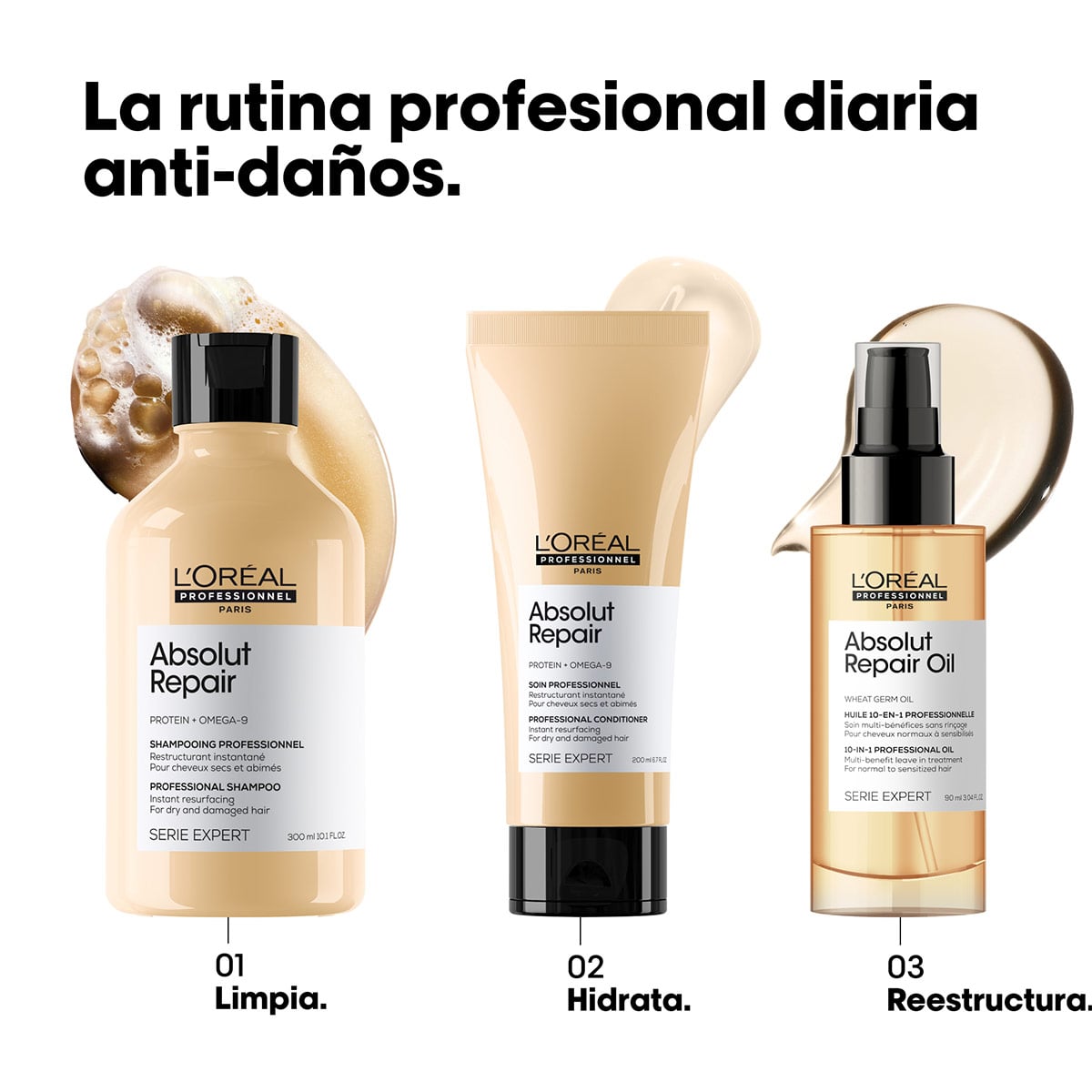 ACONDICIONADOR L'ORÉAL PROFESSIONNEL REPARACIÓN CABELLO DAÑADO ABSOLUT REPAIR 200 ML - 5