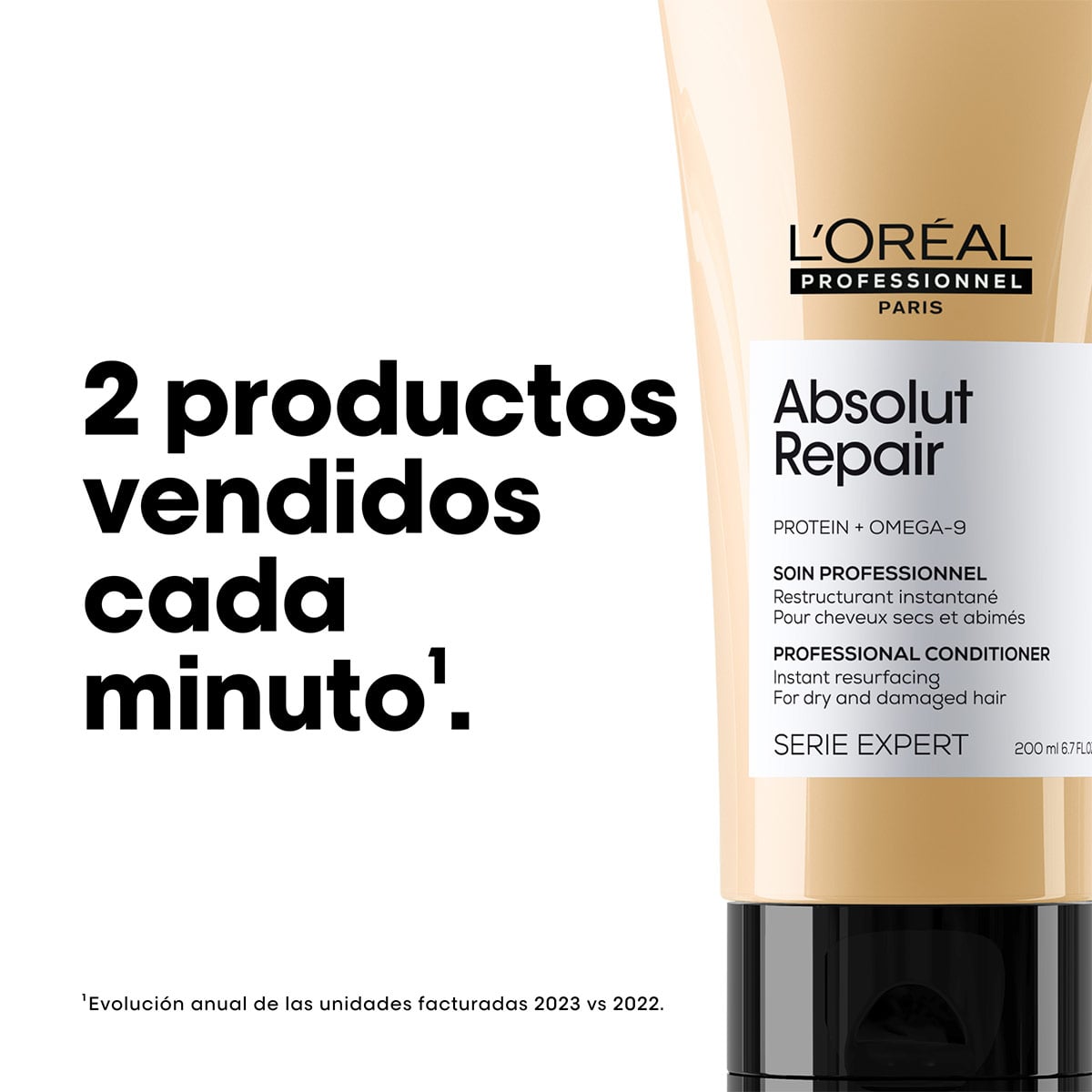 ACONDICIONADOR L'ORÉAL PROFESSIONNEL REPARACIÓN CABELLO DAÑADO ABSOLUT REPAIR 200 ML - 6