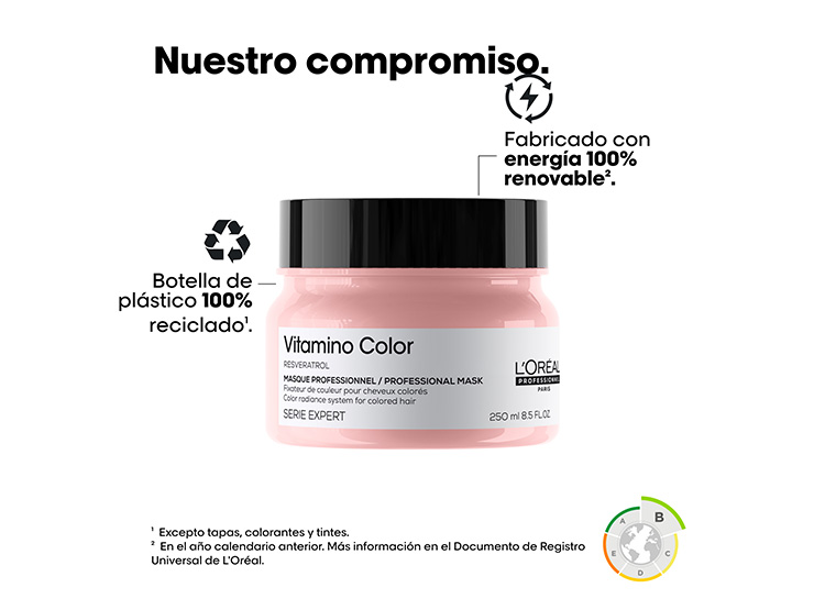 MASCARILLA CAPILAR L'ORÉAL PROFESSIONNEL CABELLO TINTURADO VITAMINO 250 ML - 6