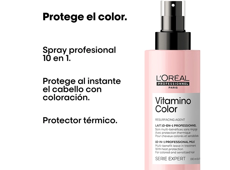 TRATAMIENTO CAPILAR L'ORÉAL PROFESSIONNEL SPRAY 10 EN 1 CABELLO TINTURADO VITAMINO 190 ML - 2