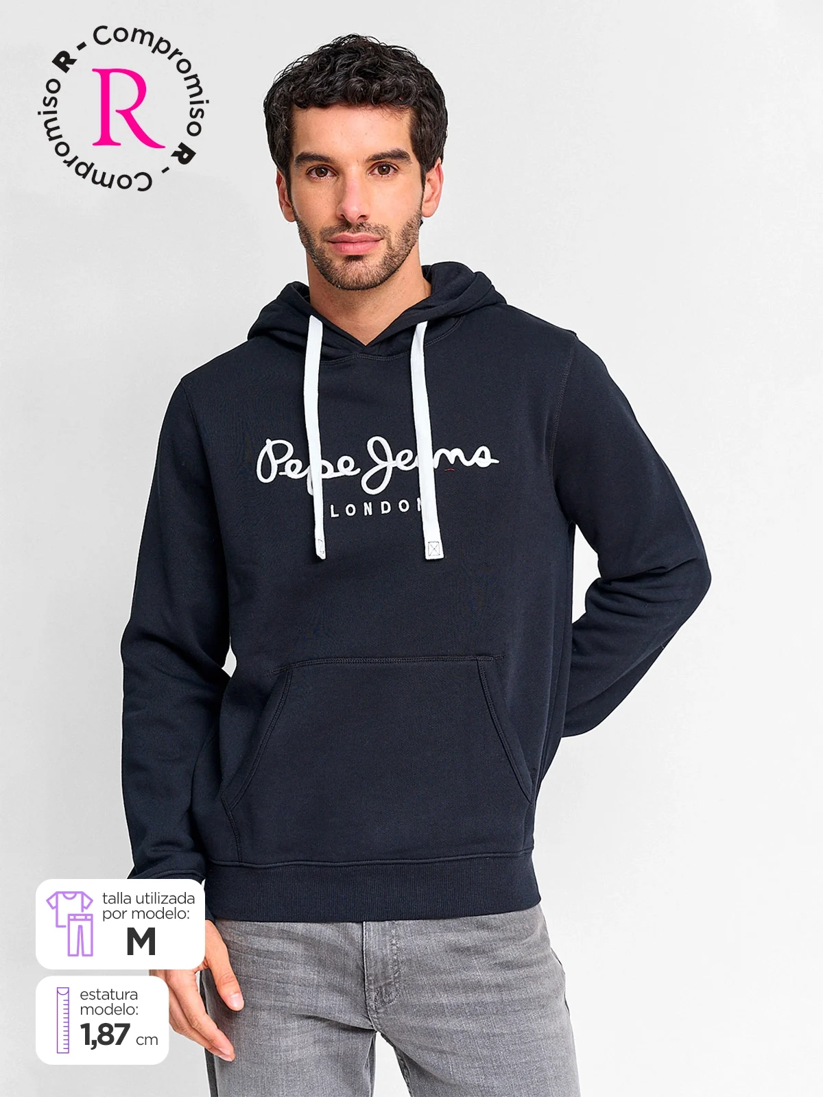 POLERÓN PEPE JEANS HOODIE BÁSICO - 1