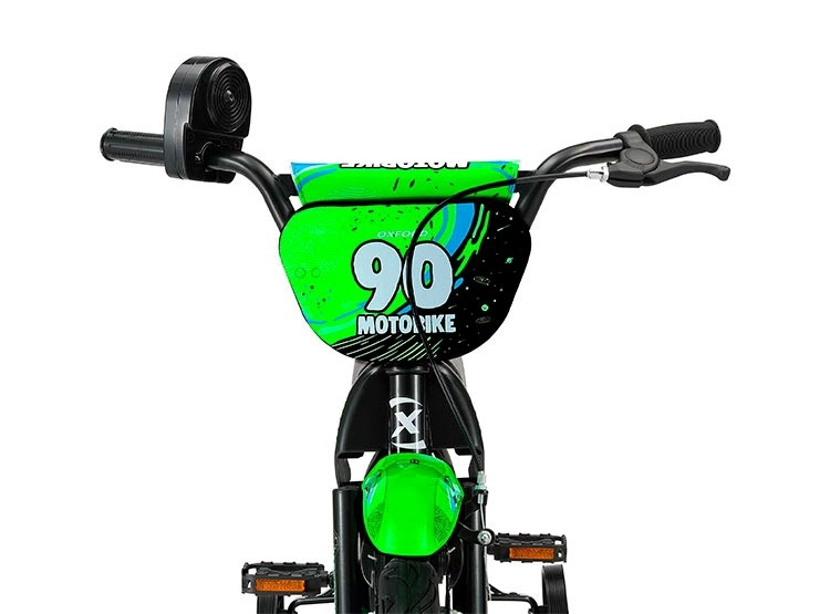 BICICLETA INFANTIL OXFORD MOTOBIKE NEGRO/VERDE ARO 12 - 6