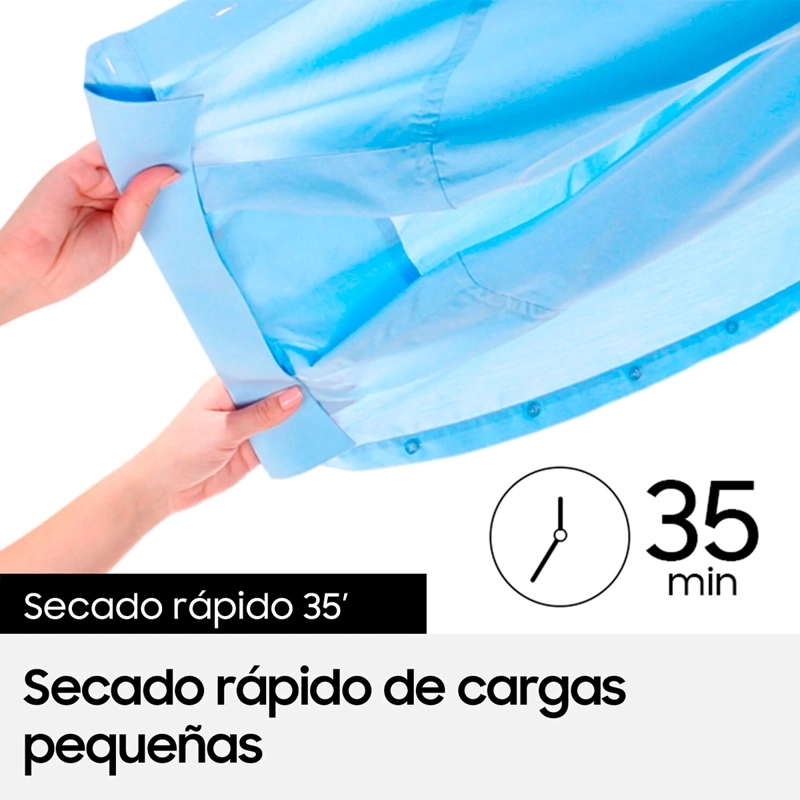 SECADORA DE ROPA BOMBA DE CALOR SAMSUNG DV90TA040BE 9KG BLANCO - 5