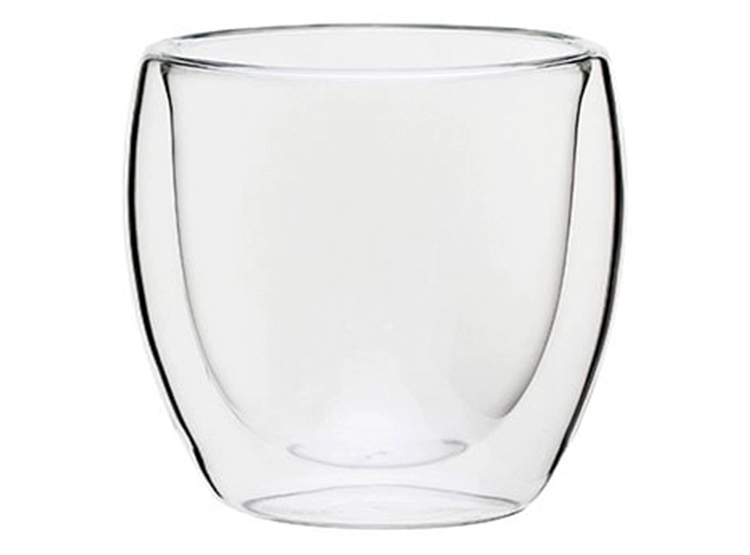 SET 4 VASOS RIPLEY HOME DOBLE PARED VIDRIO TRANSPARENTE 100 ML - 2