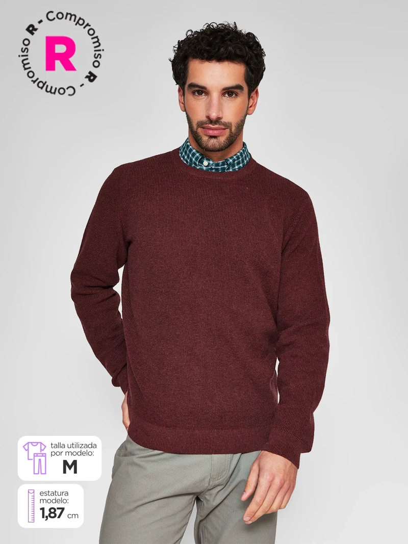 SWEATER HOMBRE MARQUIS ALGODÓN TEXTURADO - 1