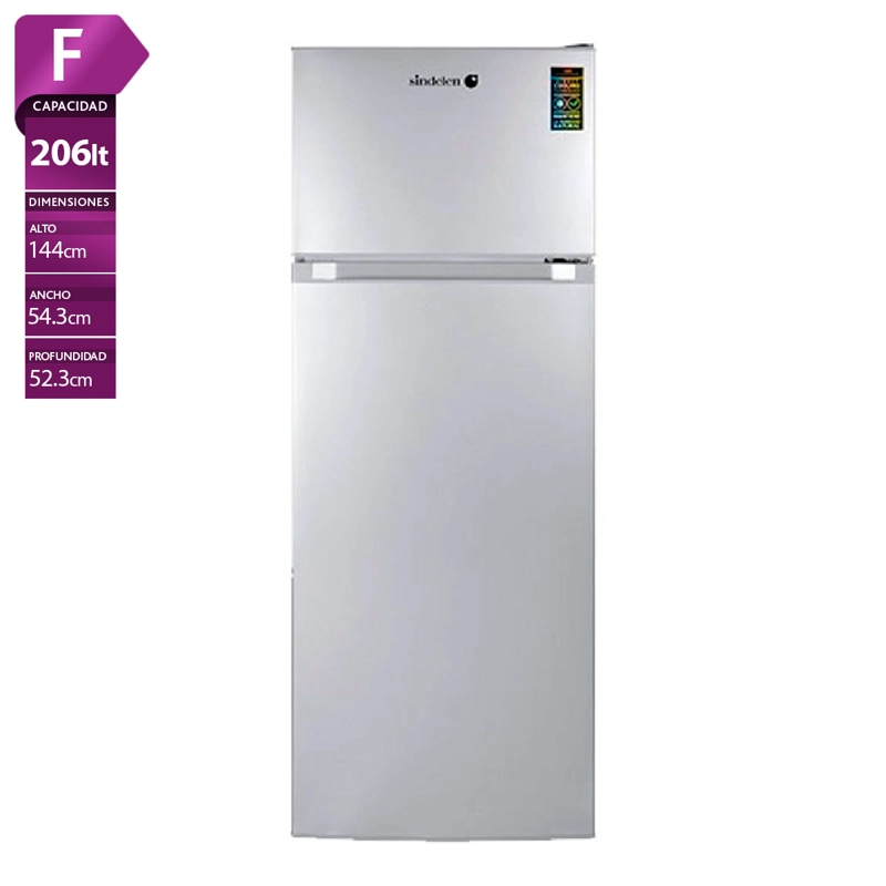 REFRIGERADOR SINDELEN BOTTOM FREEZER 206 L RD-2020 - 1