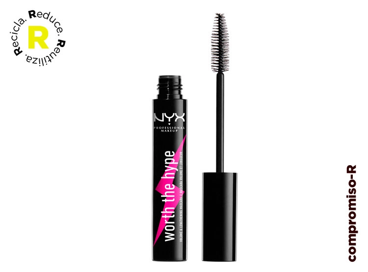 MÁSCARA DE PESTAÑAS NYX WORTH THE HYPE VOLUMIZING BLACK 7 ML - 1