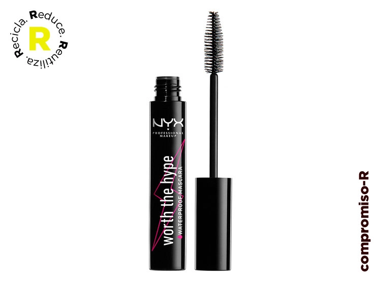 MÁSCARA DE PESTAÑAS NYX WORTH THE HYPE BLACK WATERPROOF 7 ML - 1