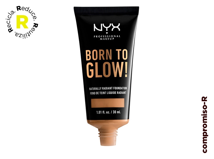 BASE DE MAQUILLAJE NYX TO GLOW NATURALLY RADIANT FOUNDATION CAMEL 30 ML - 1