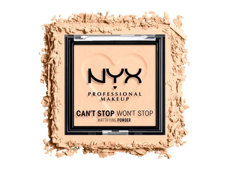 POLVOS NYX MATIFICANTE CAN'T STOP WON'T STOP BRIGHT PEACH WATERPROOF 6 GR - 4