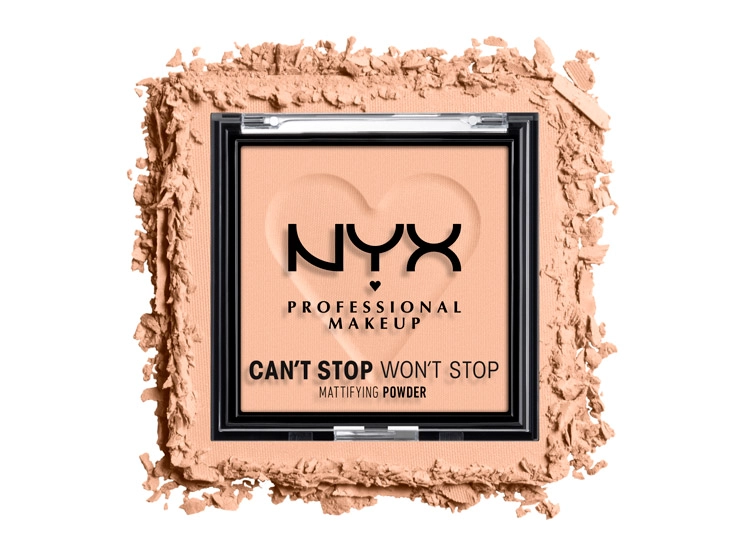 POLVOS NYX MATIFICANTE CAN'T STOP WON'T STOP BRIGHT PEACH WATERPROOF 6 GR - 4
