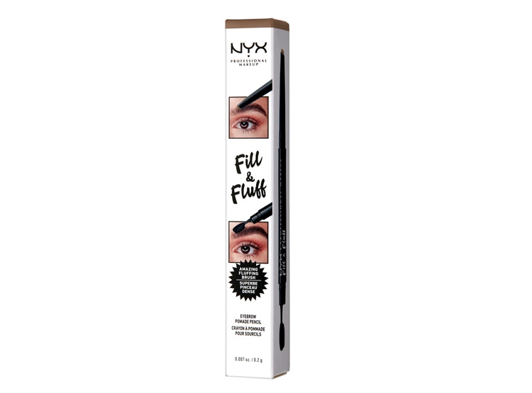 DELINEADOR DE CEJAS NYX LÁPIZ FILL & FLUFF EYEBROW CHOCOLATE WATERPROOF 0.2 GR - 5
