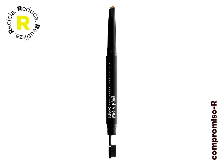 DELINEADOR DE CEJAS NYX LÁPIZ FILL & FLUFF EYEBROW CHOCOLATE WATERPROOF 0.2 GR - 1
