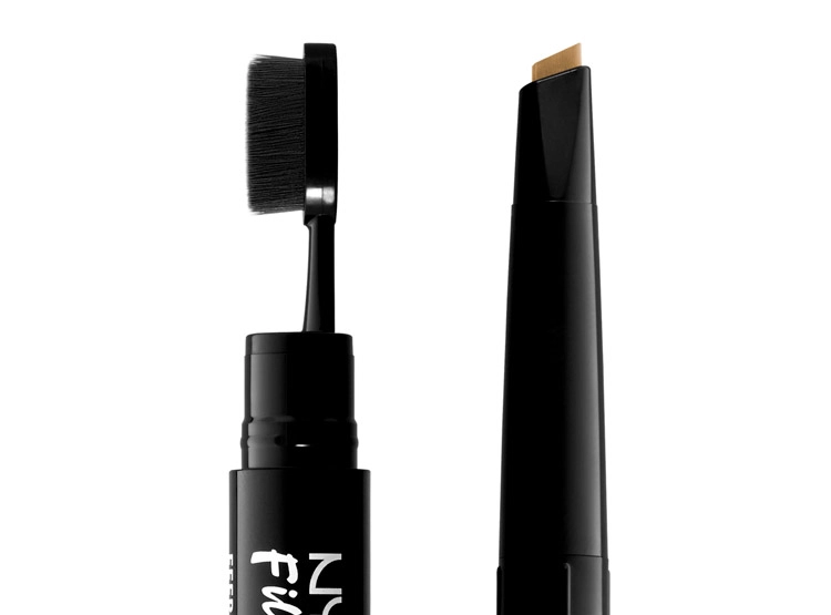 DELINEADOR DE CEJAS NYX LÁPIZ FILL & FLUFF EYEBROW CHOCOLATE WATERPROOF 0.2 GR - 4