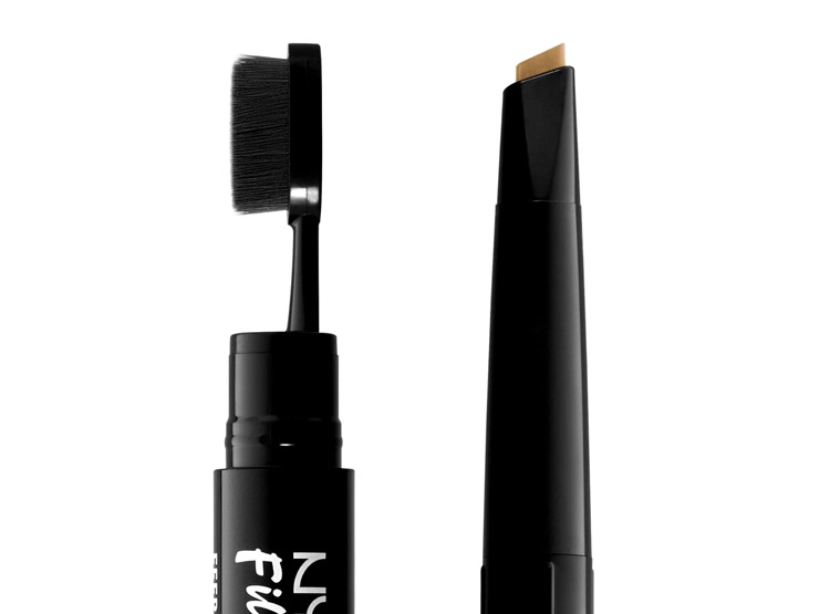 DELINEADOR DE CEJAS NYX LÁPIZ FILL & FLUFF EYEBROW CHOCOLATE WATERPROOF 0.2 GR - 4