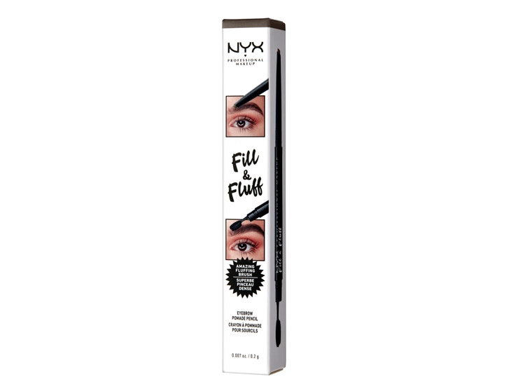 DELINEADOR DE CEJAS NYX LÁPIZ FILL & FLUFF EYEBROW CHOCOLATE WATERPROOF 0.2 GR - 5