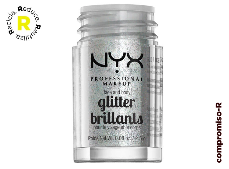 ILUMINADOR NYX BRILLO FACE & BODY GLITTER ICE 2.5 ML