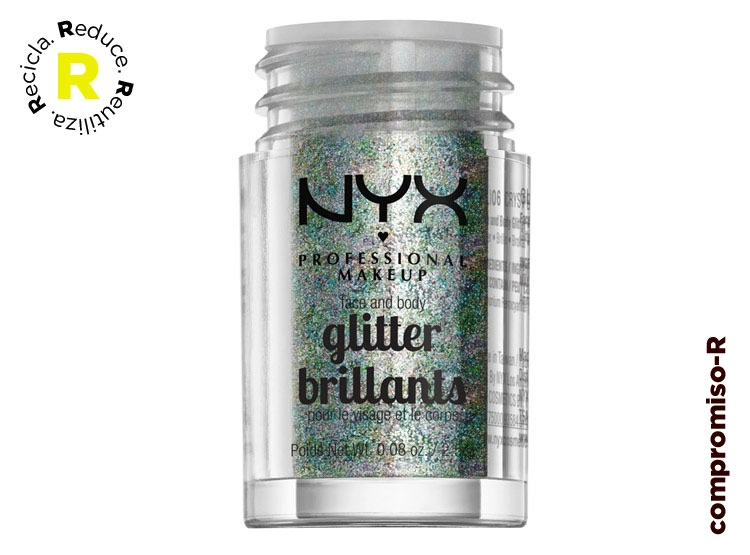 ILUMINADOR NYX BRILLO FACE & BODY GLITTER ICE 2.5 ML - 1